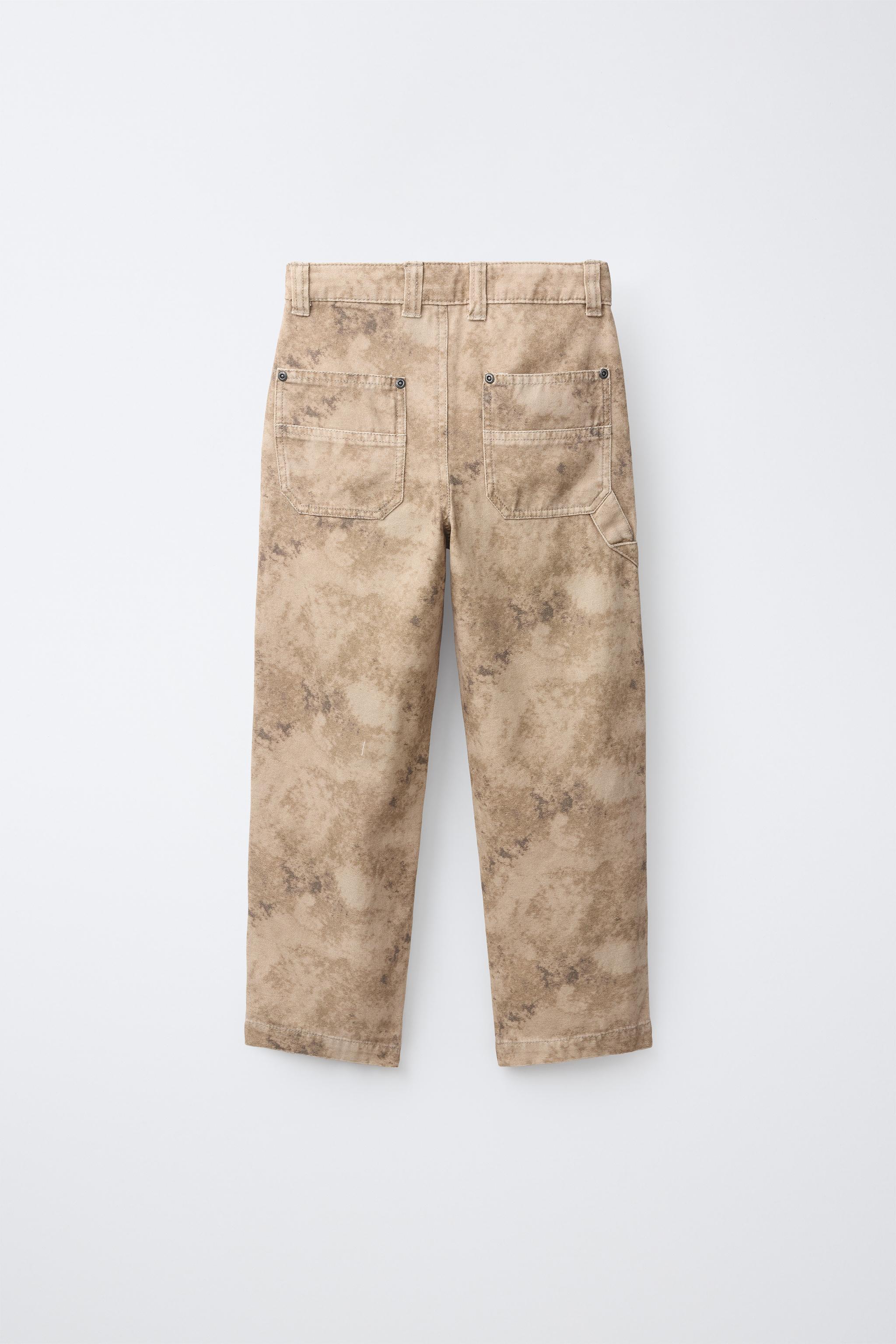 Детские брюки Zara TIE-DYE PRINT CARGO PANTS — фото 2