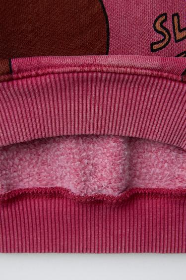 BEAR PRINT SWEATSHIRT - Chalk pink by Zara - Image 3