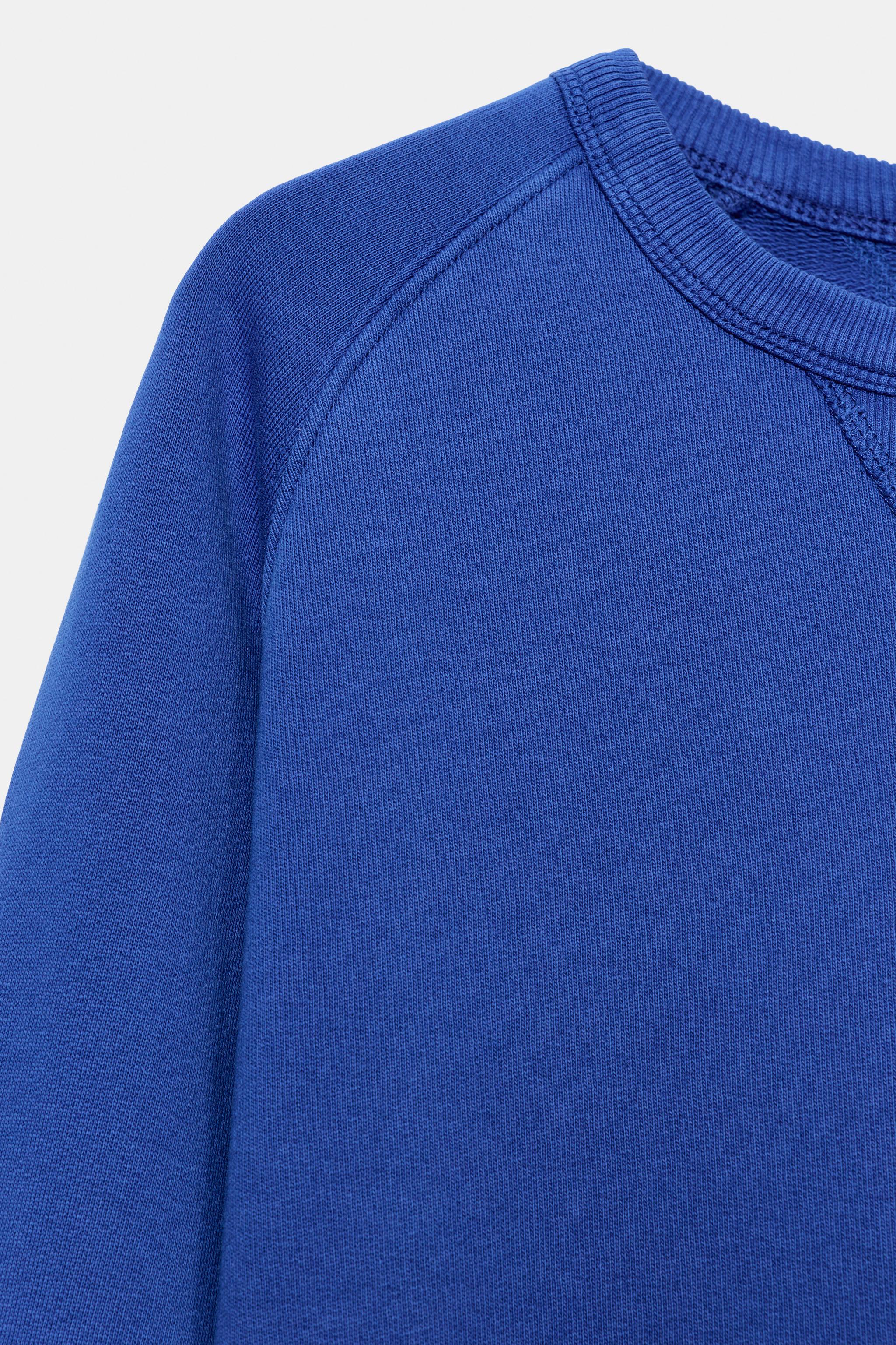 Zara SOLUK EFEKTLİ SWEATSHIRT görsel 6