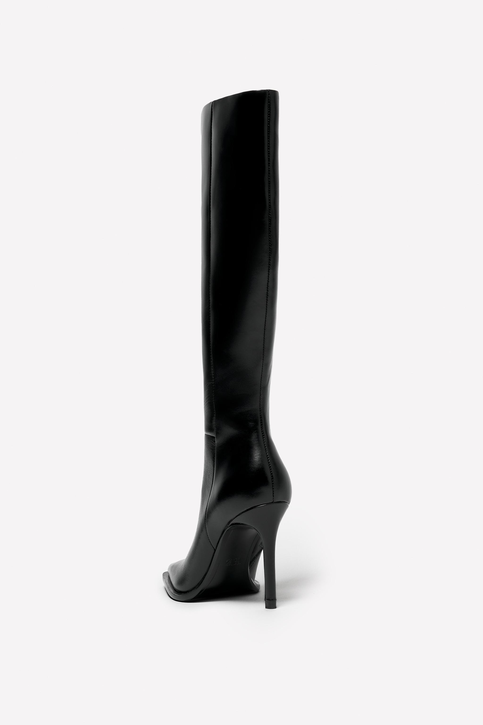 LEATHER HEEL BOOT LUDOVIC DE SAINT SERNIN x ZARA