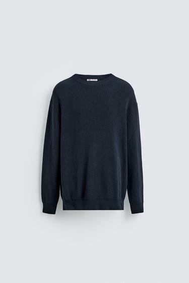 JERSEY PUNTO PERLADO - Marino de Zara