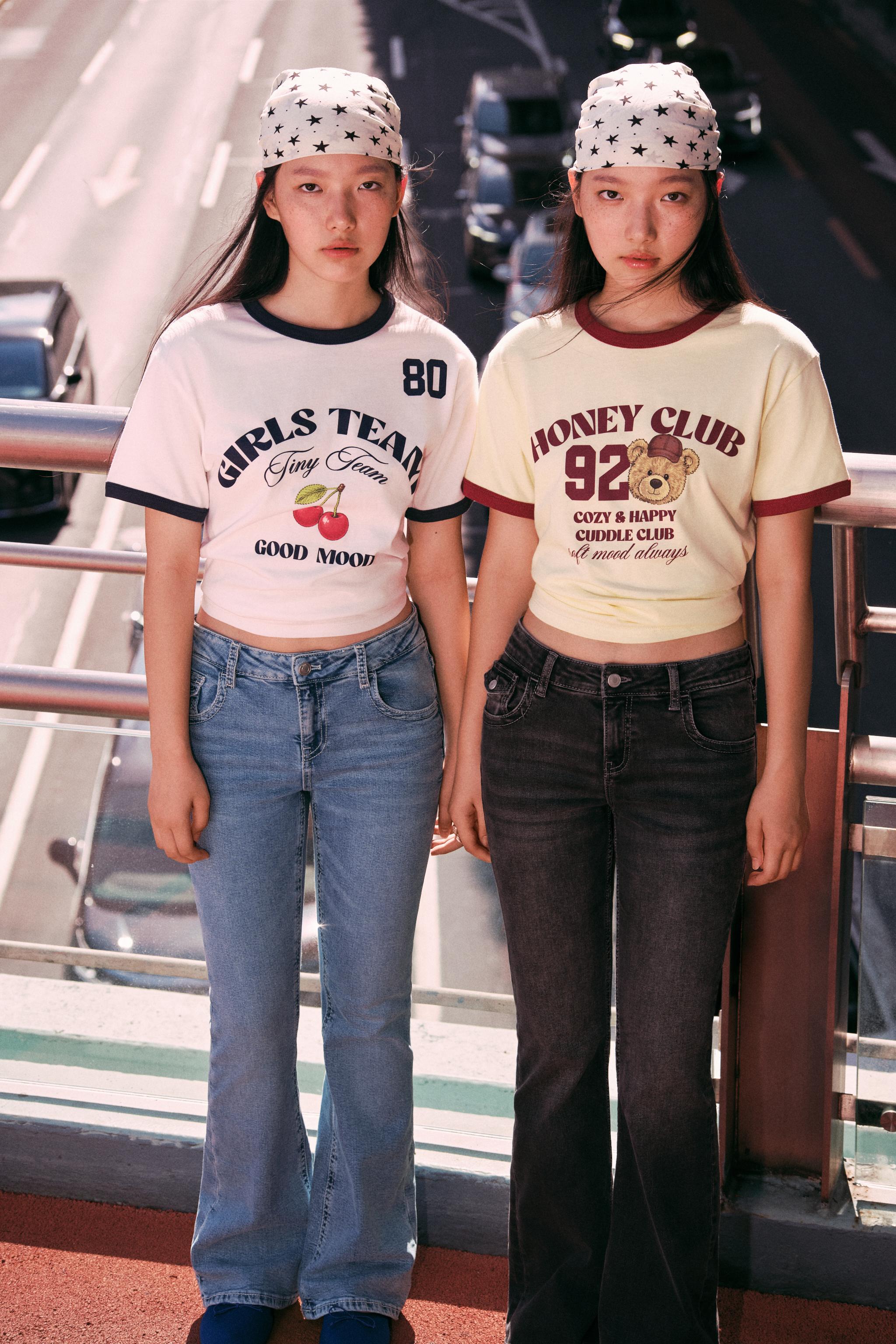 Детские футболки Zara CONTRAST PIPING T-SHIRT — фото 2