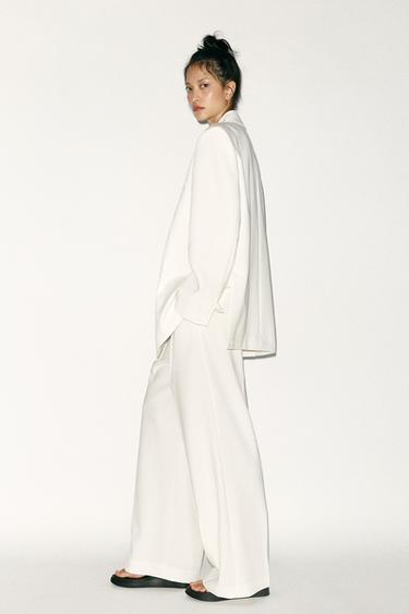 OVERSIZE BLAZER - White by Zara - Image 2