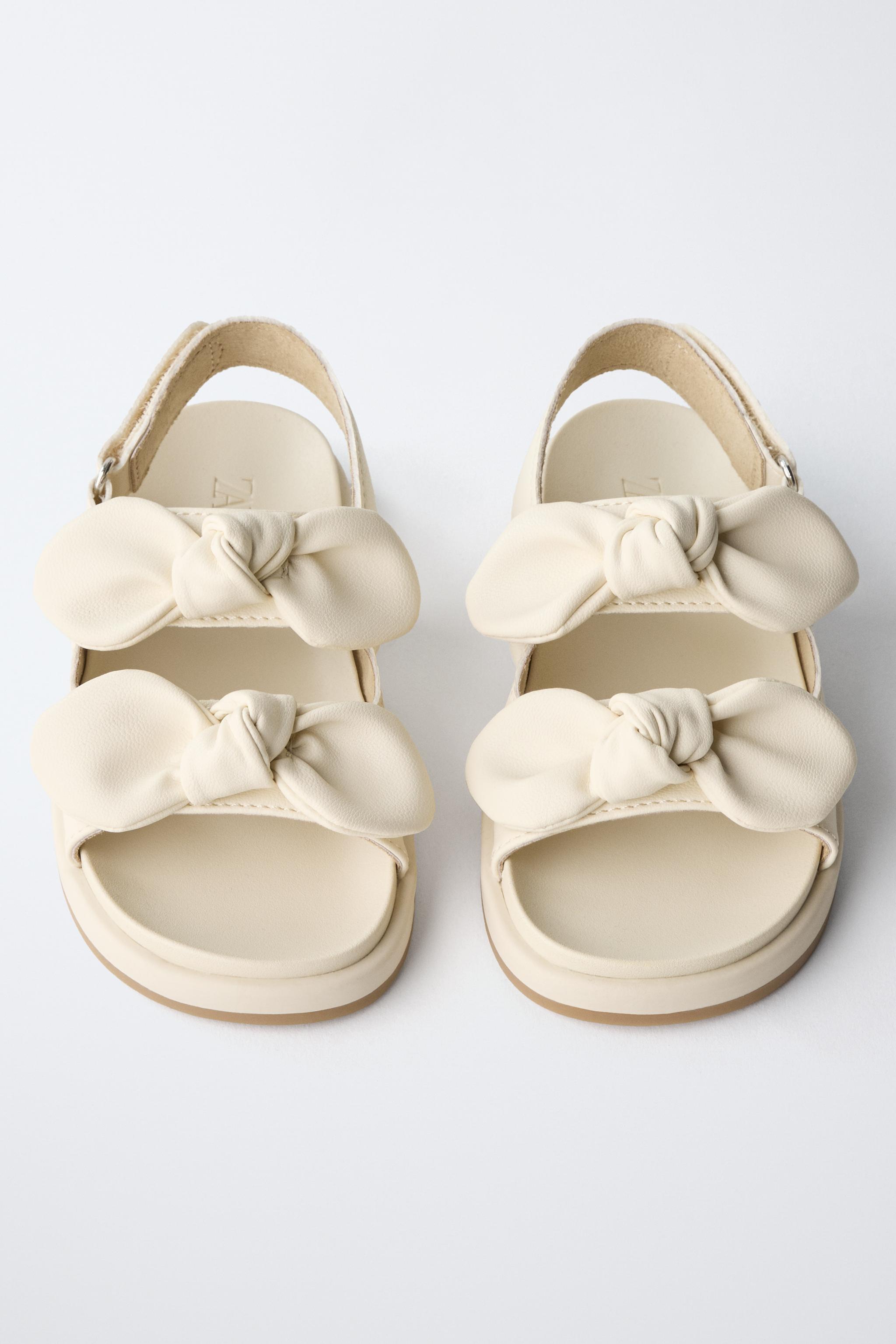 BOW SANDALS — White