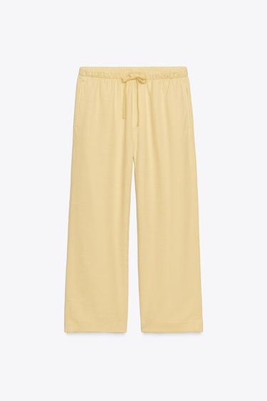 PANTALONS JOGGER ZW COLLECTION - Groc clar de Zara