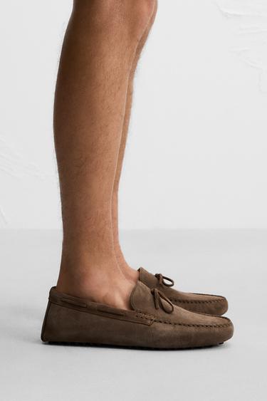 MOCASÍN PIEL LIMITED EDITION - Marrón de Zara - Imagen 0