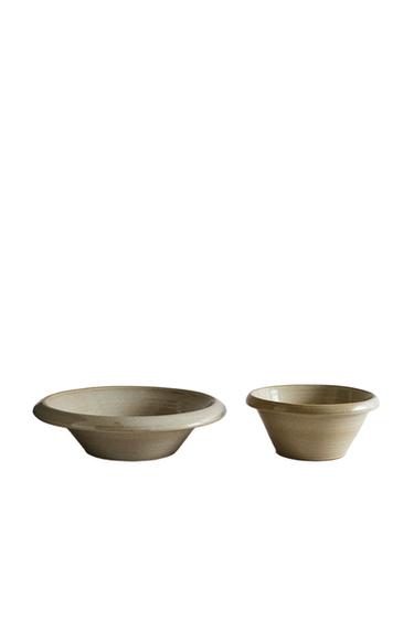ROUND TERRACOTTA SALAD BOWL - Cream by Zara
