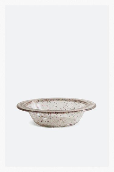 TRITAN™ グリッターキッズボウルクリアZaraのTRITAN™ グリッターキッズボウル - クリア