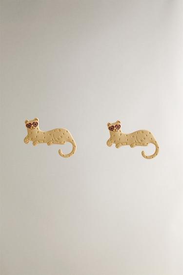 PACK OF CHILDREN'S CHEETAH DOOR KNOBS (PACK OF 2) - Yellow by Zara