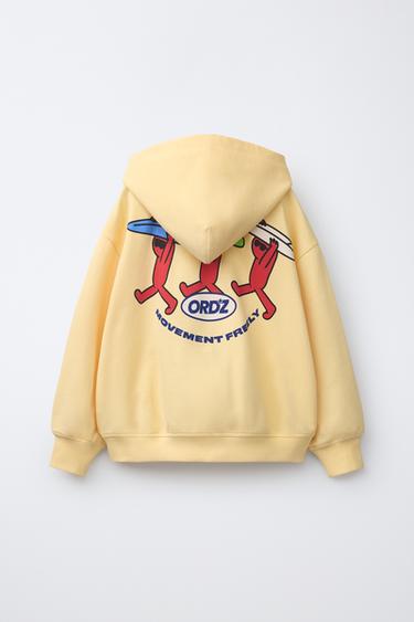 SKATE HOODIE - Yellow by Zara - Image 1