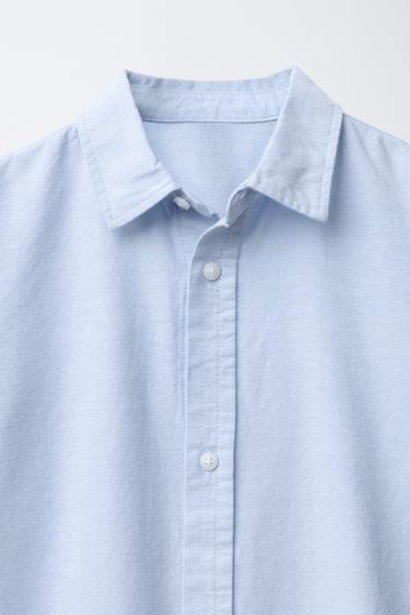 BASIC OXFORD SHIRT - Light blue by Zara - Image 2