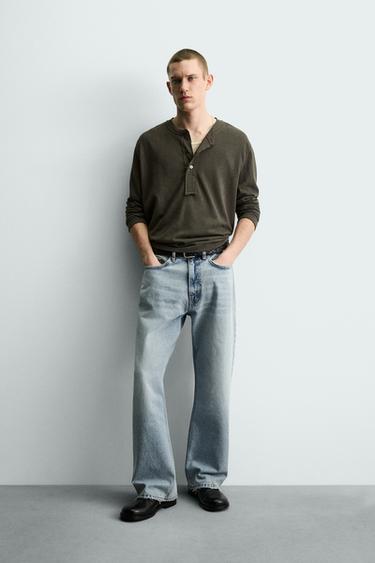 LOOSE FIT JEANS - Mid-blue by Zara