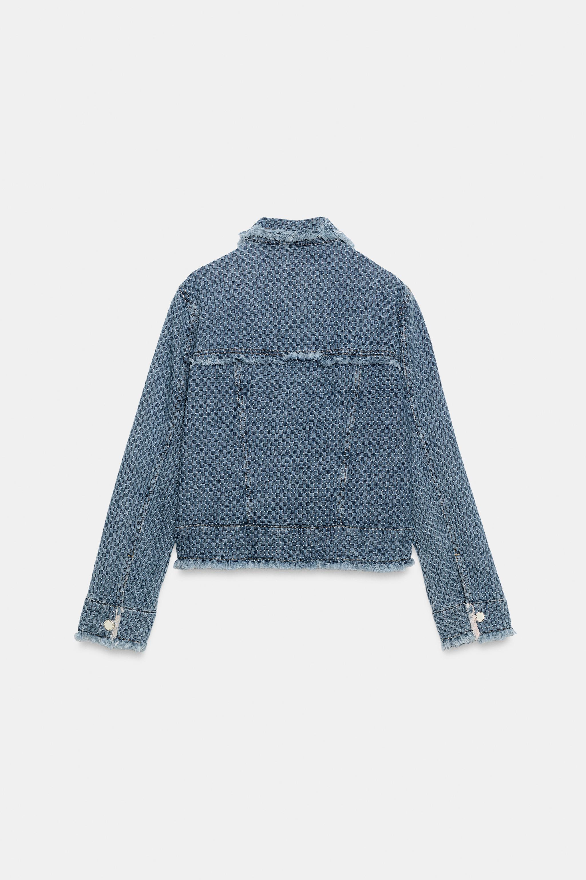 Zara ZW COLLECTION DENIM CEKET görsel 8