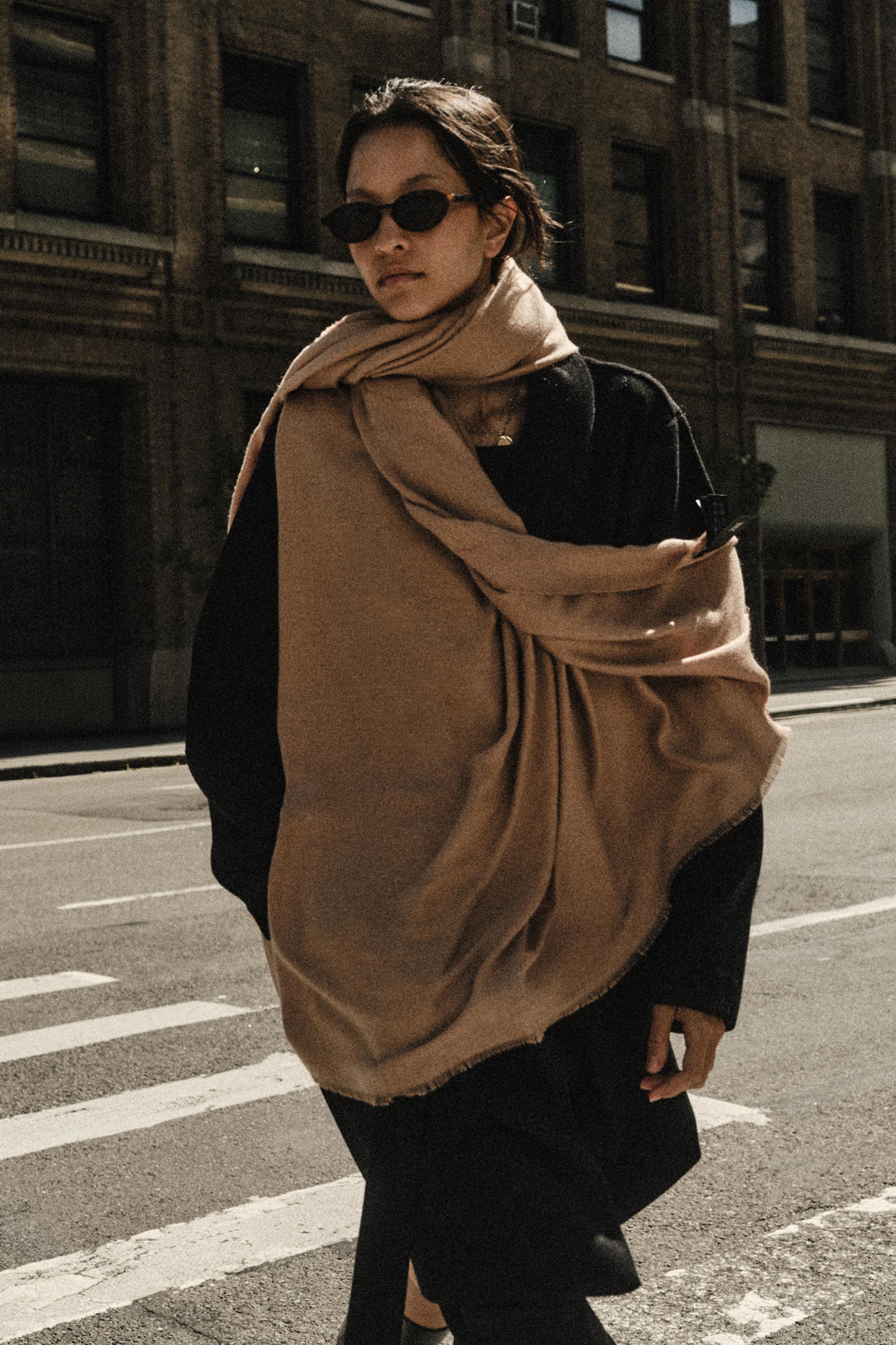 Zara SOFT DÜZ RENKLİ ATKI