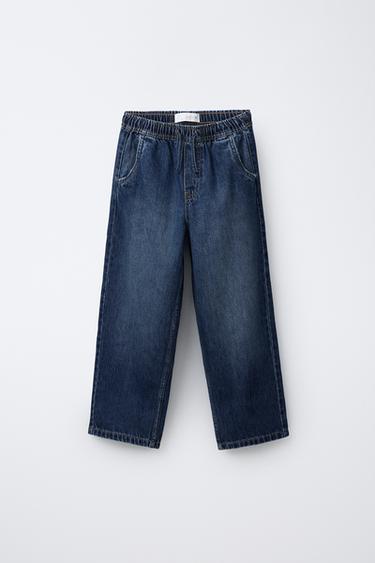JEANS BAGGY ETIQUETA - Azul da Zara