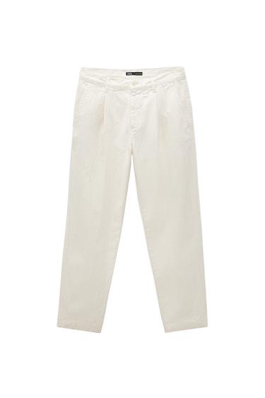STRIPED JACQUARD TROUSERS