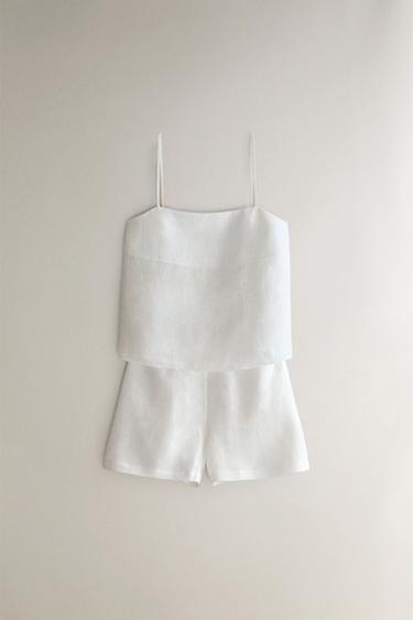 SHORT LIN - Blanc cassé de Zara - Image 4