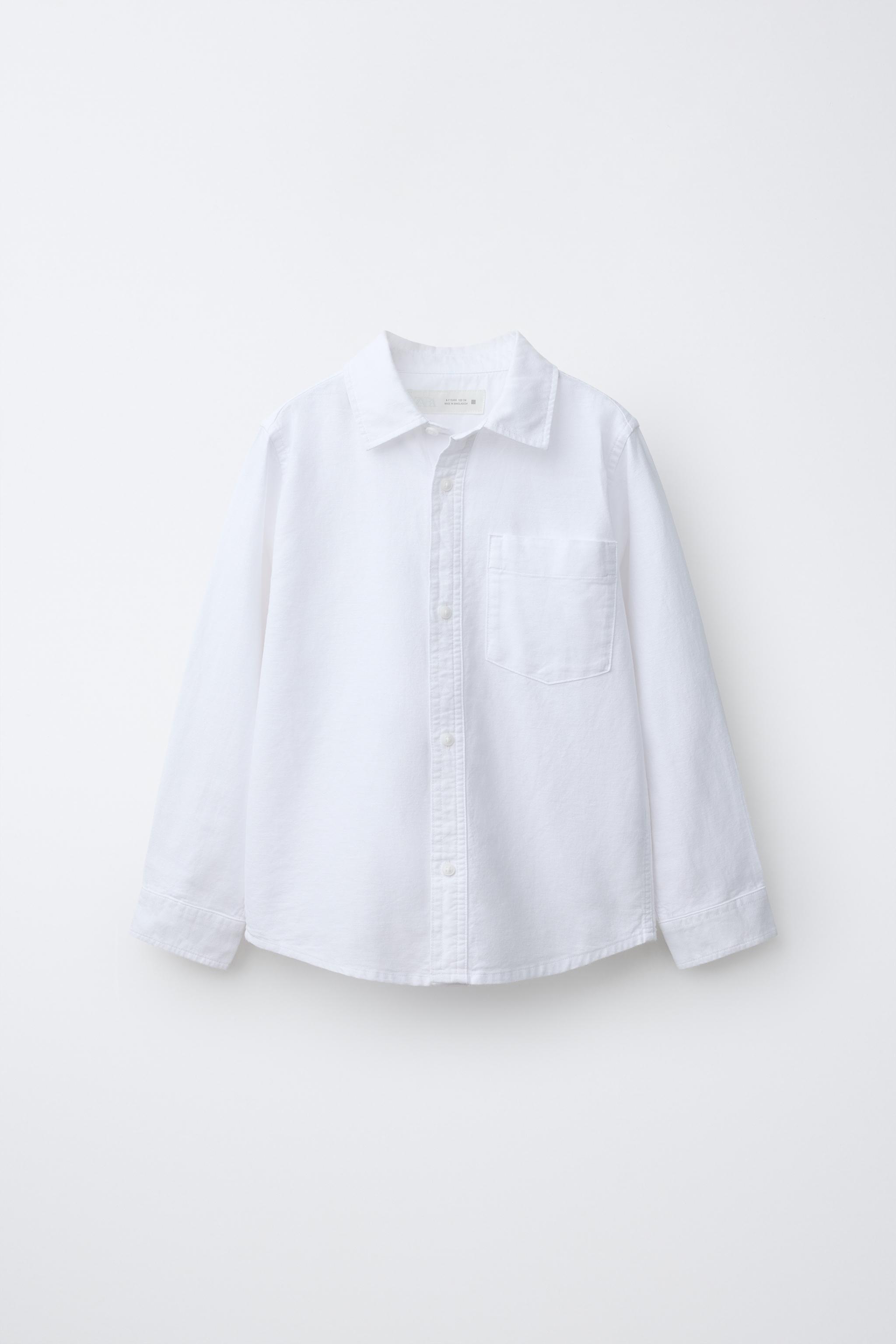 オックスフォードポケットシャツ - ホワイト | ZARA Japan / 日本