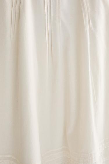 LACE SKIRT WITH PINTUCKS - Ivory by Zara - Image 3