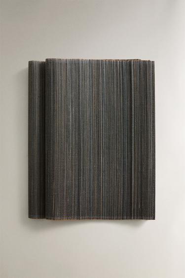 BAMBOO PLACEMAT (PACK OF 2) - Grey marl by Zara - Image 1