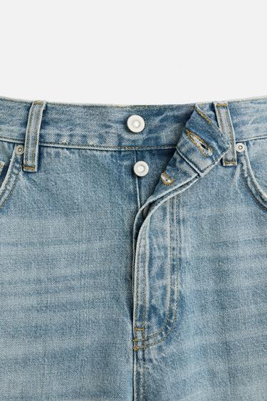 RIPPED FLARED FIT JEANS - Mid-blue by Zara - Image 8