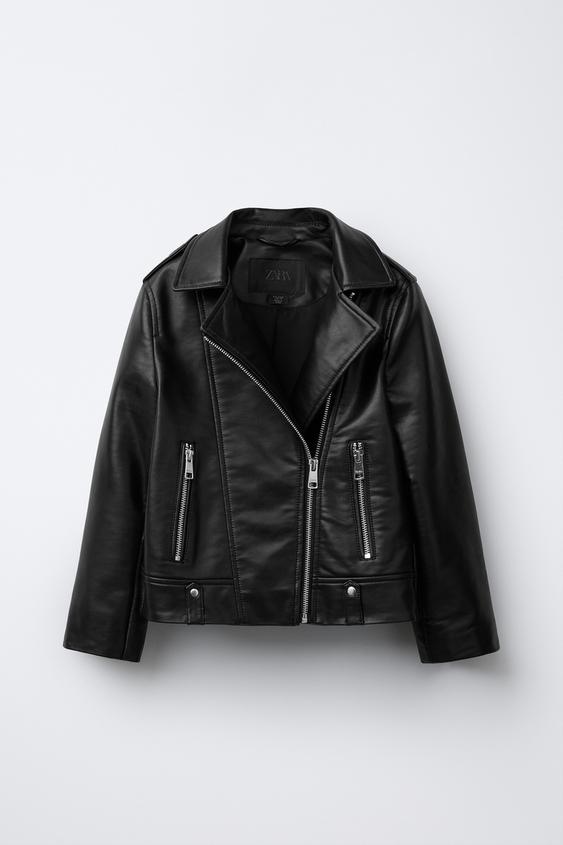 Leather Jacket Campera Zara NiÃ±a Zara Chamarras Dama Cazadora