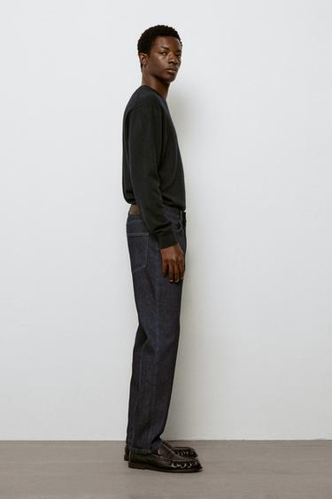Tapered fit jeans — Navy blue 1
