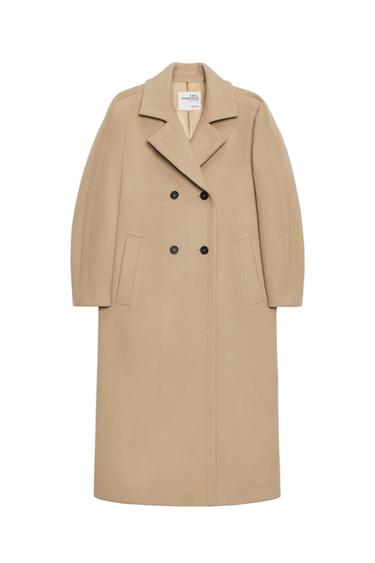 ABRIGO MEZCLA LANA SOSHIOTSUKI X ZARA - Camel claro de Zara