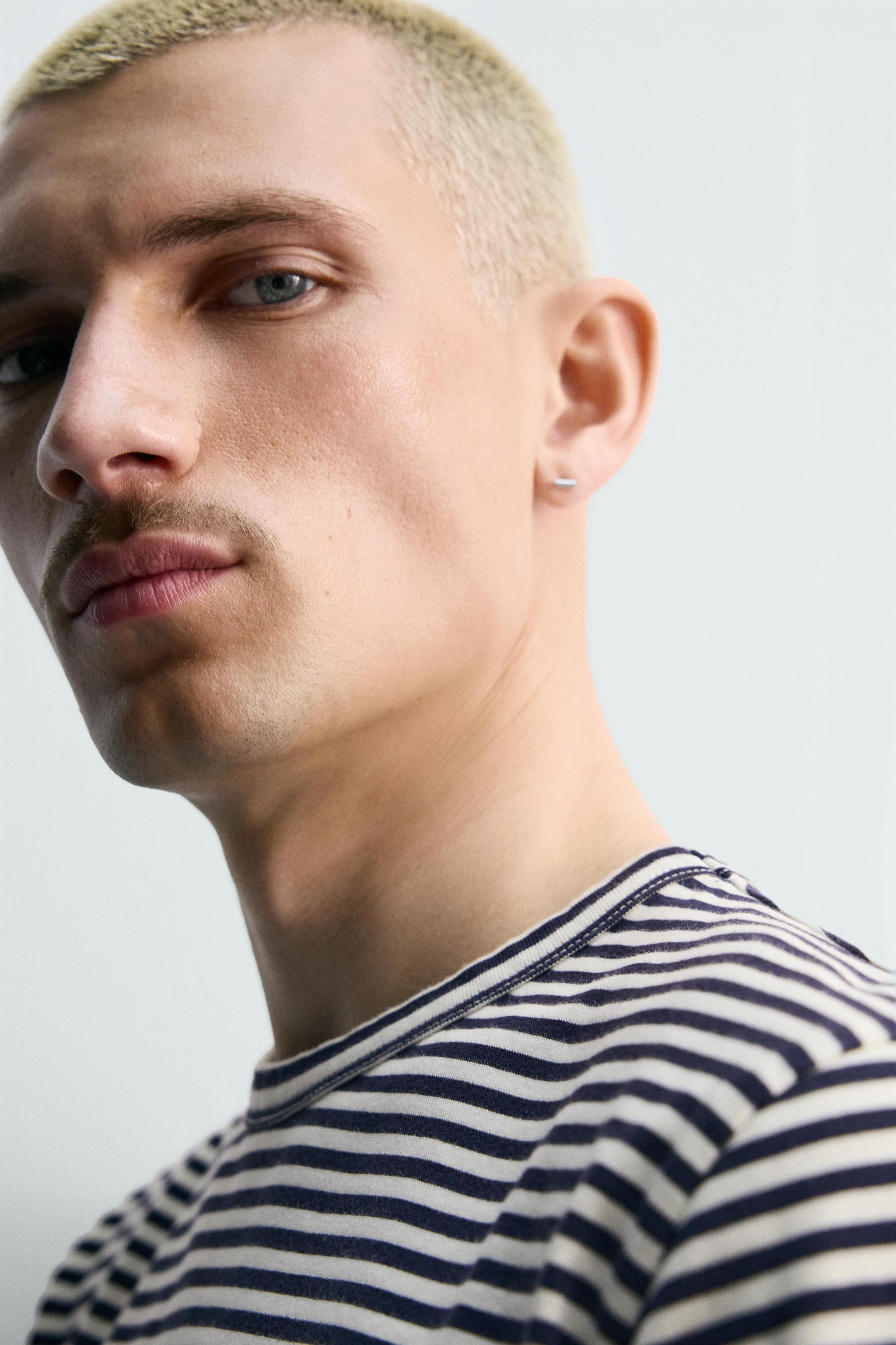 STRIPED JACQUARD T-SHIRT