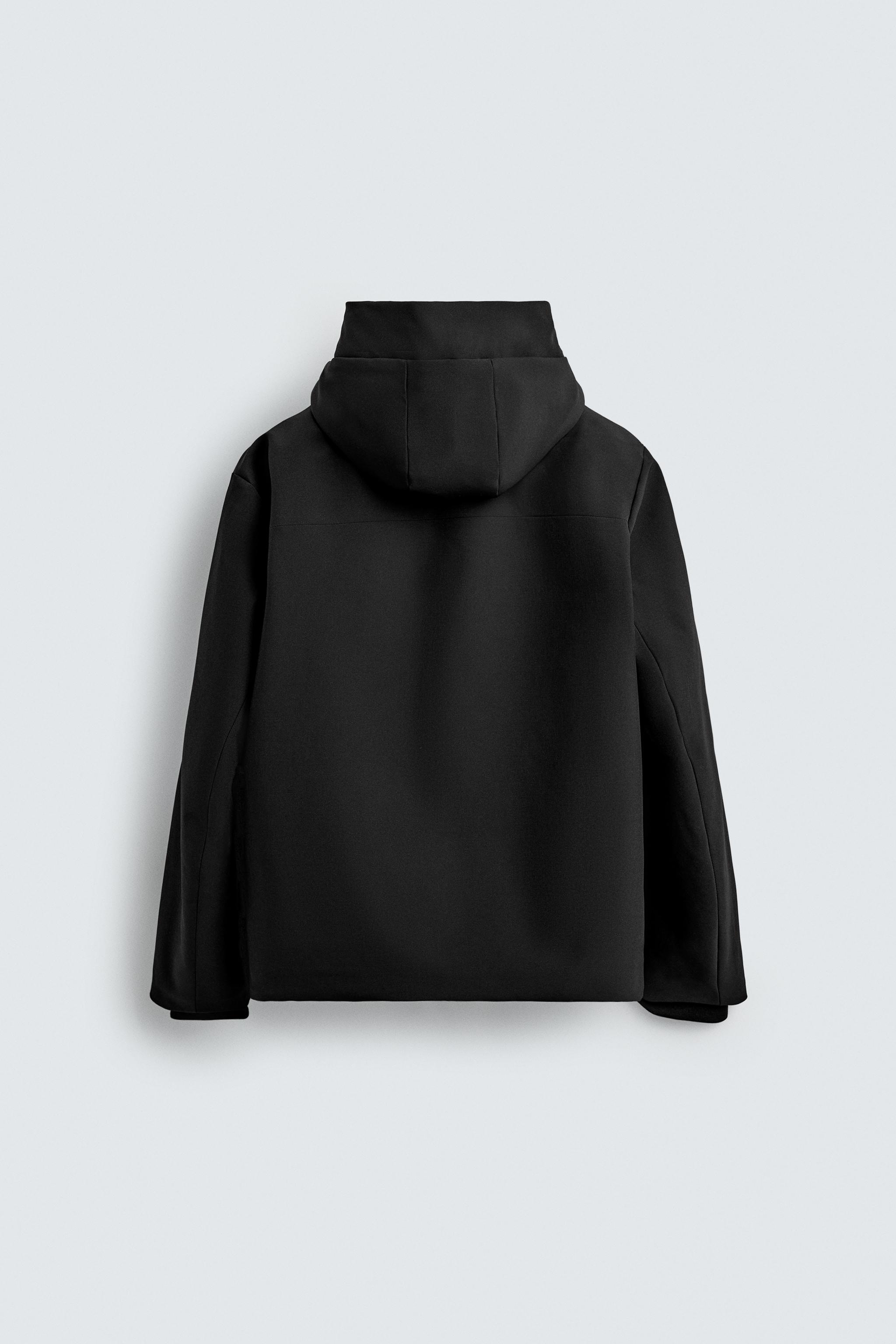 ZARA ブラック フード付きジャケット M 裏地付きフードジャケット - ブラック | ZARA Japan / 日本