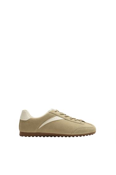 ZAPATILLA PIEL - Marrón Arena de Zara