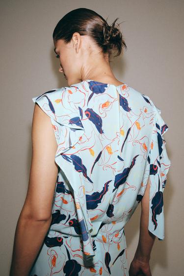 ROBE IMPRIMÉE ZW COLLECTION - Multicolore de Zara - Image 3