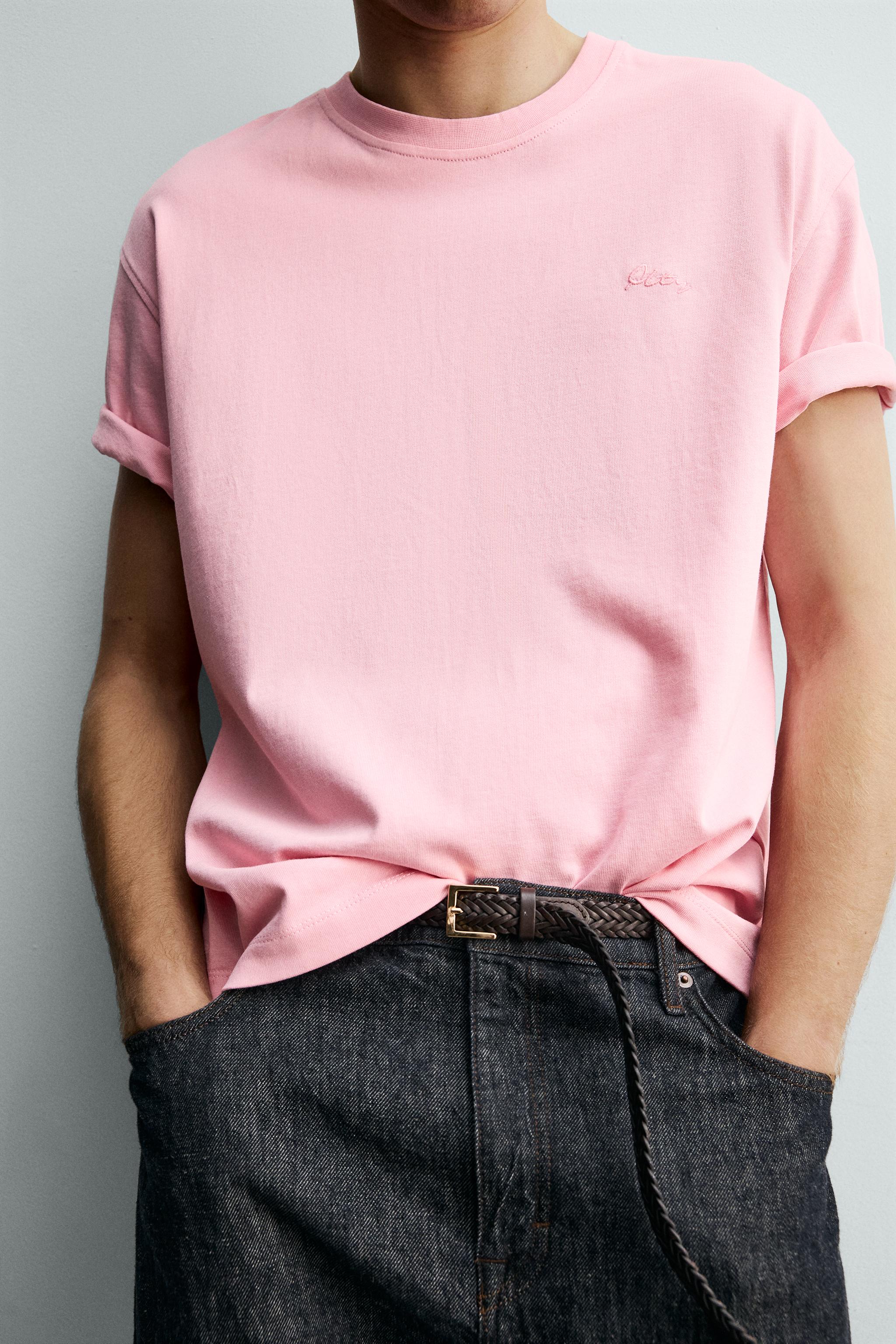 EMBROIDERED TEXT T-SHIRT