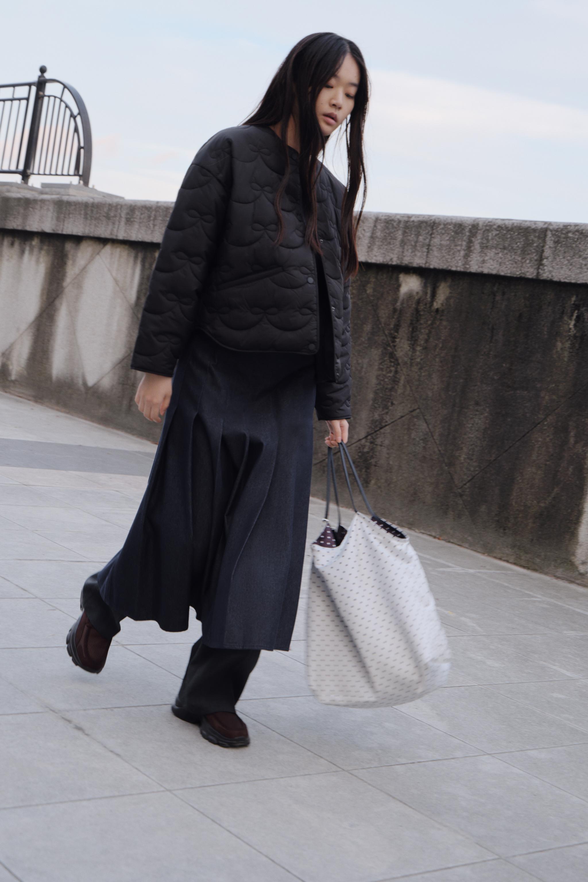 ZARA フェイクスエード キルティングジャケット ZARA - ZARA フェイク