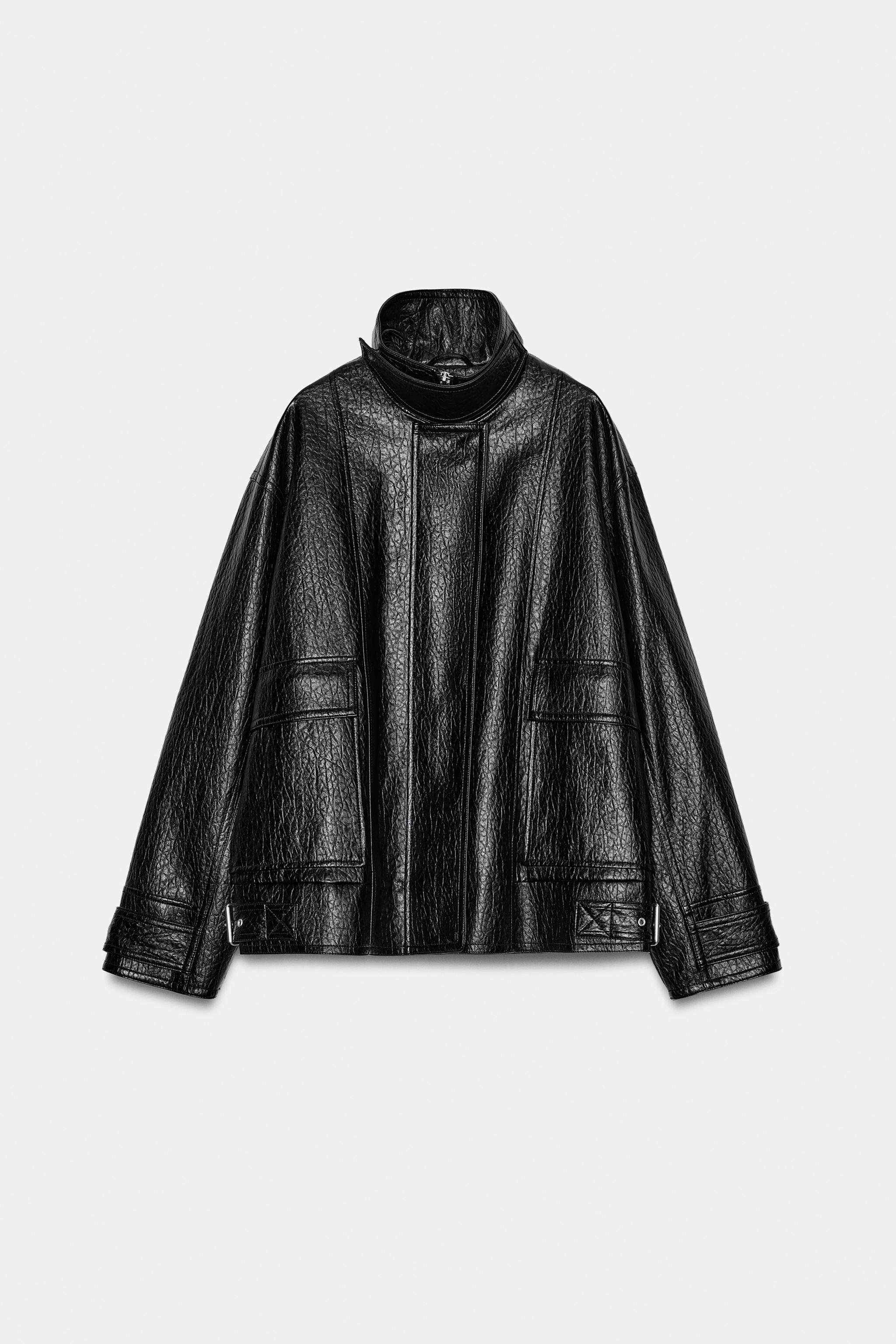 FAUX LEATHER JACKET ZW COLLECTION