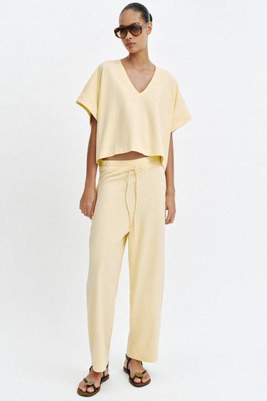 RUSTIC CAPE TOP - Yellow by Zara - Image 0