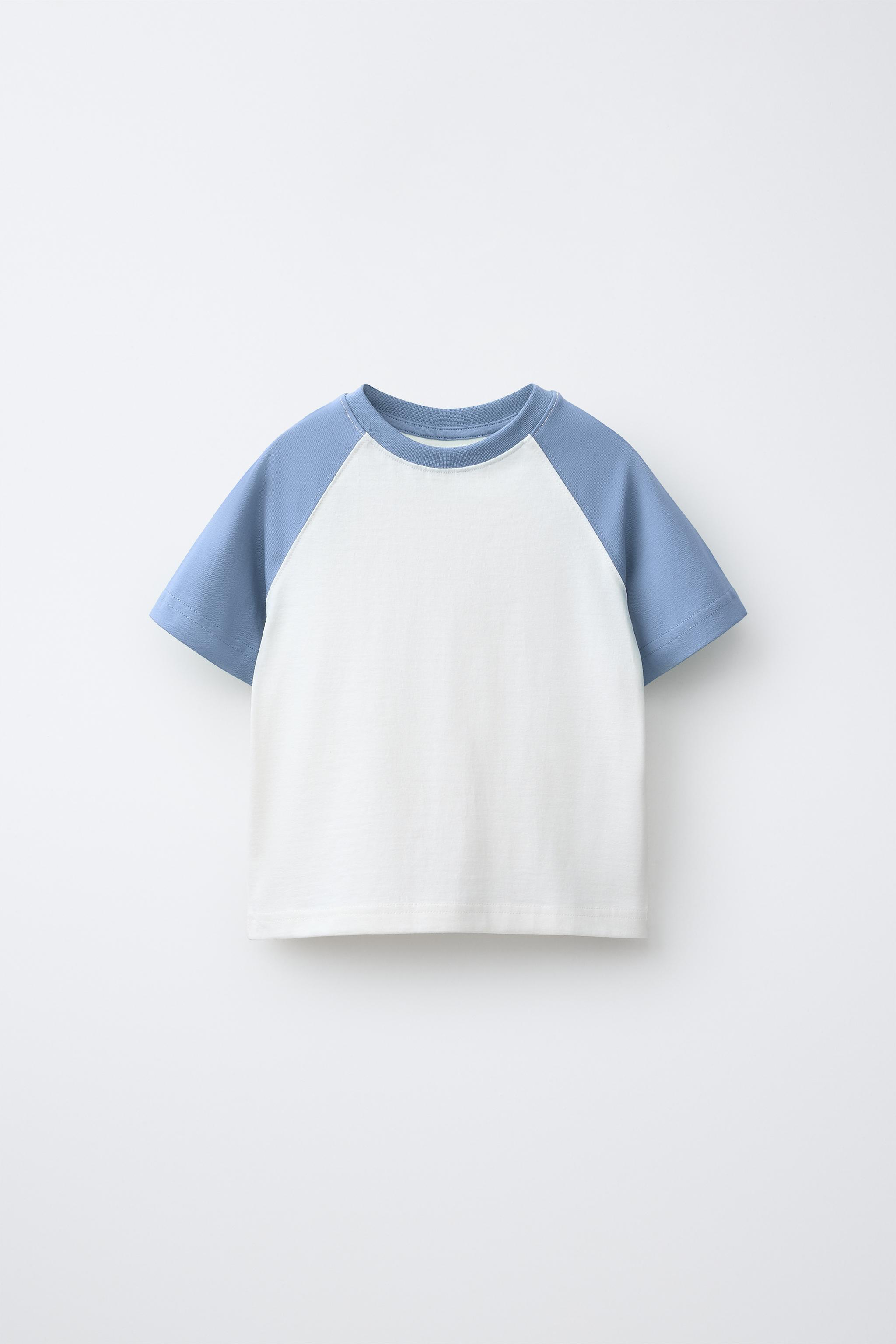 RAGLAN SLEEVE T-SHIRT - Blue | ZARA India