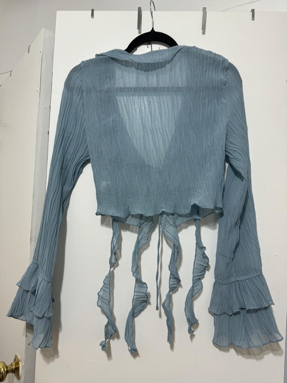 RUFFLED PLEATED TOP - Image 2