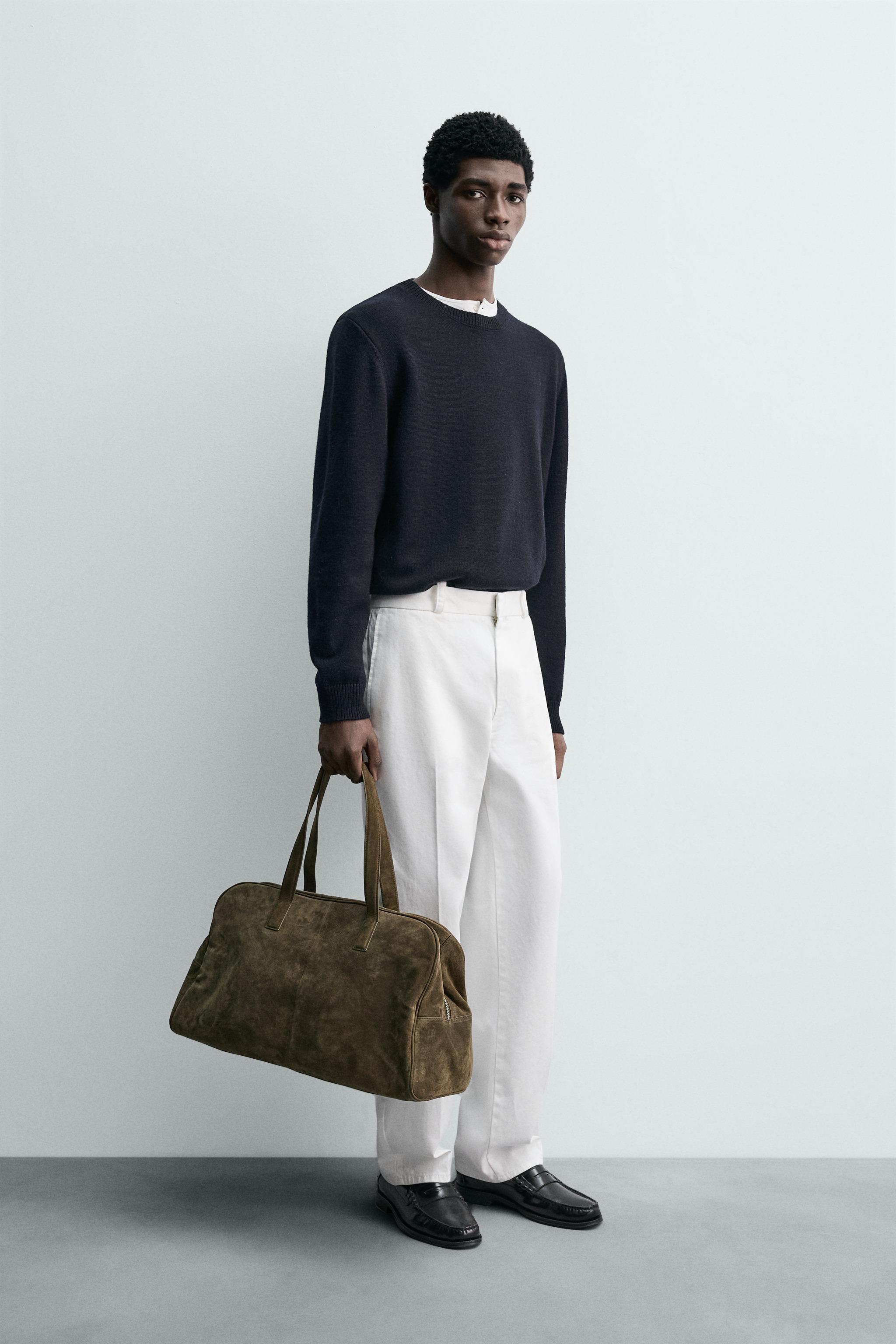 SUÉTER DE LÃ LEVE - Azul-marinho-escuro | ZARA Brasil