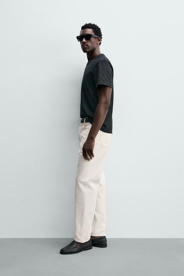 JEAN STRAIGHT FIT - Blanc de Zara - Image 3