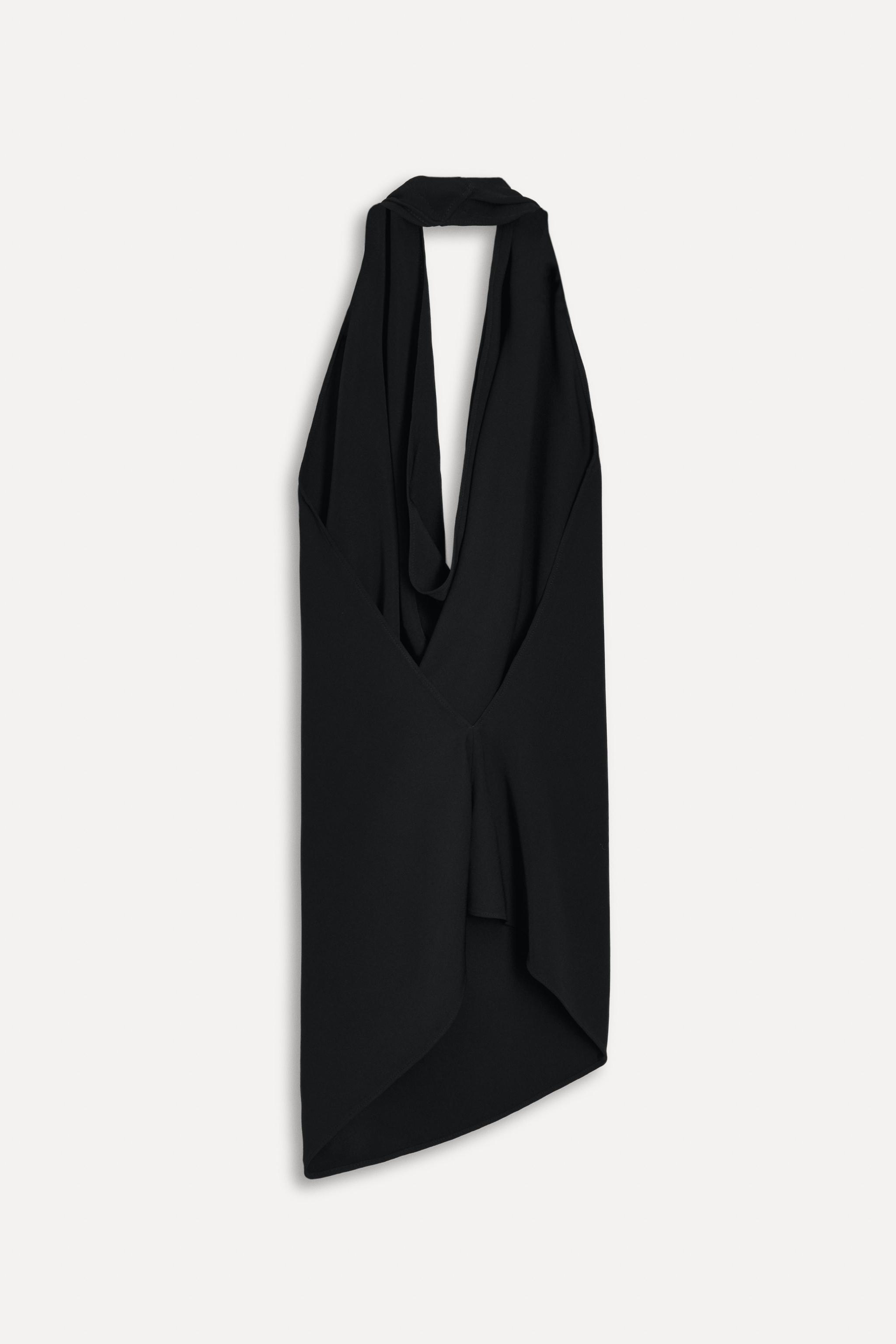 ZARA ホルターネック フリル＆ストライプ柄 ワンピース風ジャンプスーツ ZARA ホルターネック フリル＆ストライプ柄 ワンピース風