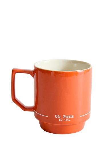 STONEWARE MUG | 0FR. PARIS - Orange by Zara