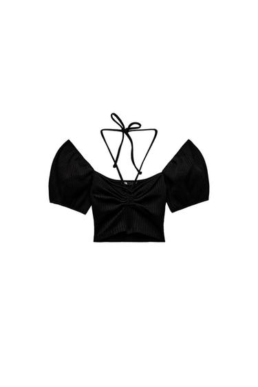GATHERED CROP TOP