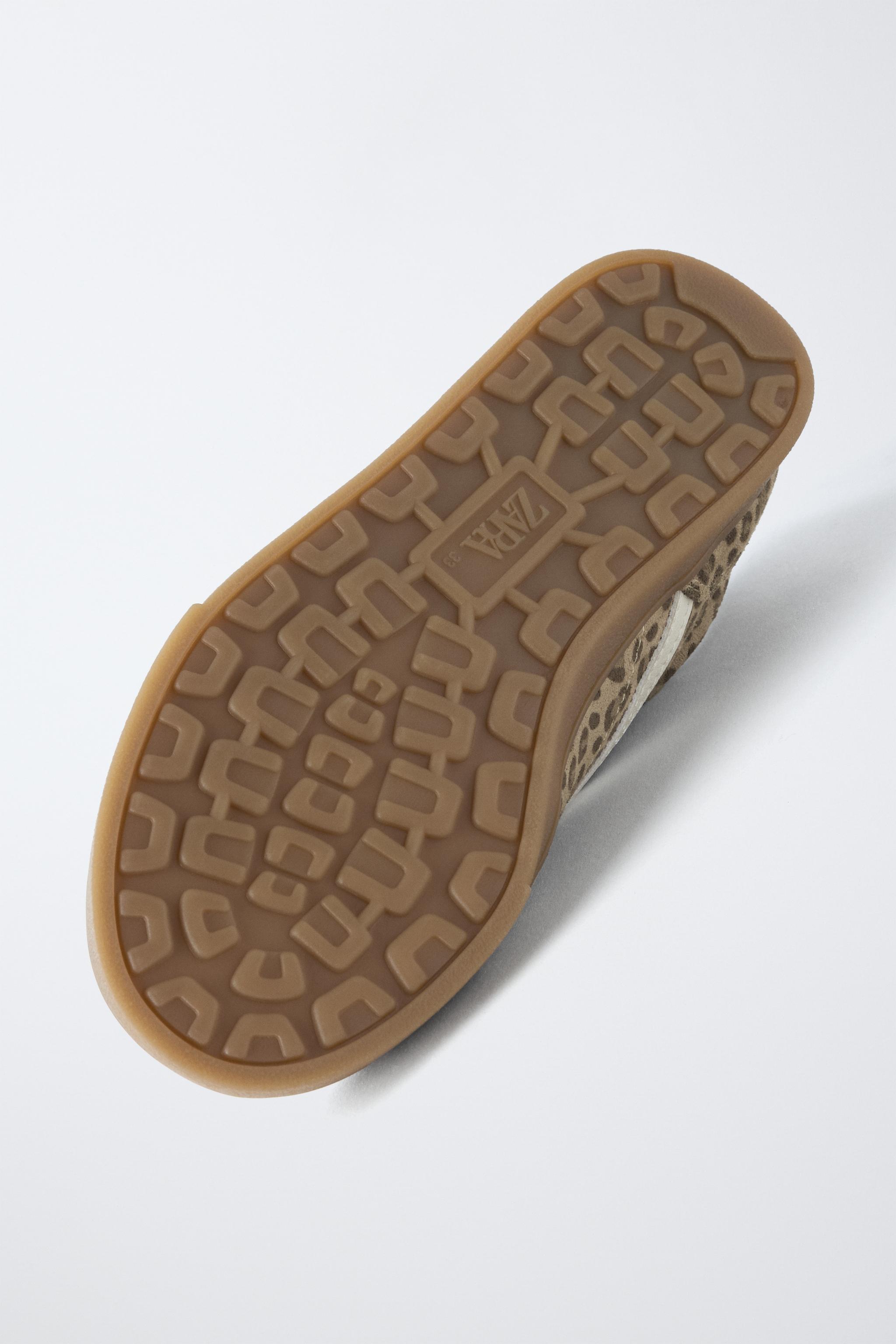 Детские кроссовки Zara LEOPARD SNEAKERS — фото 8