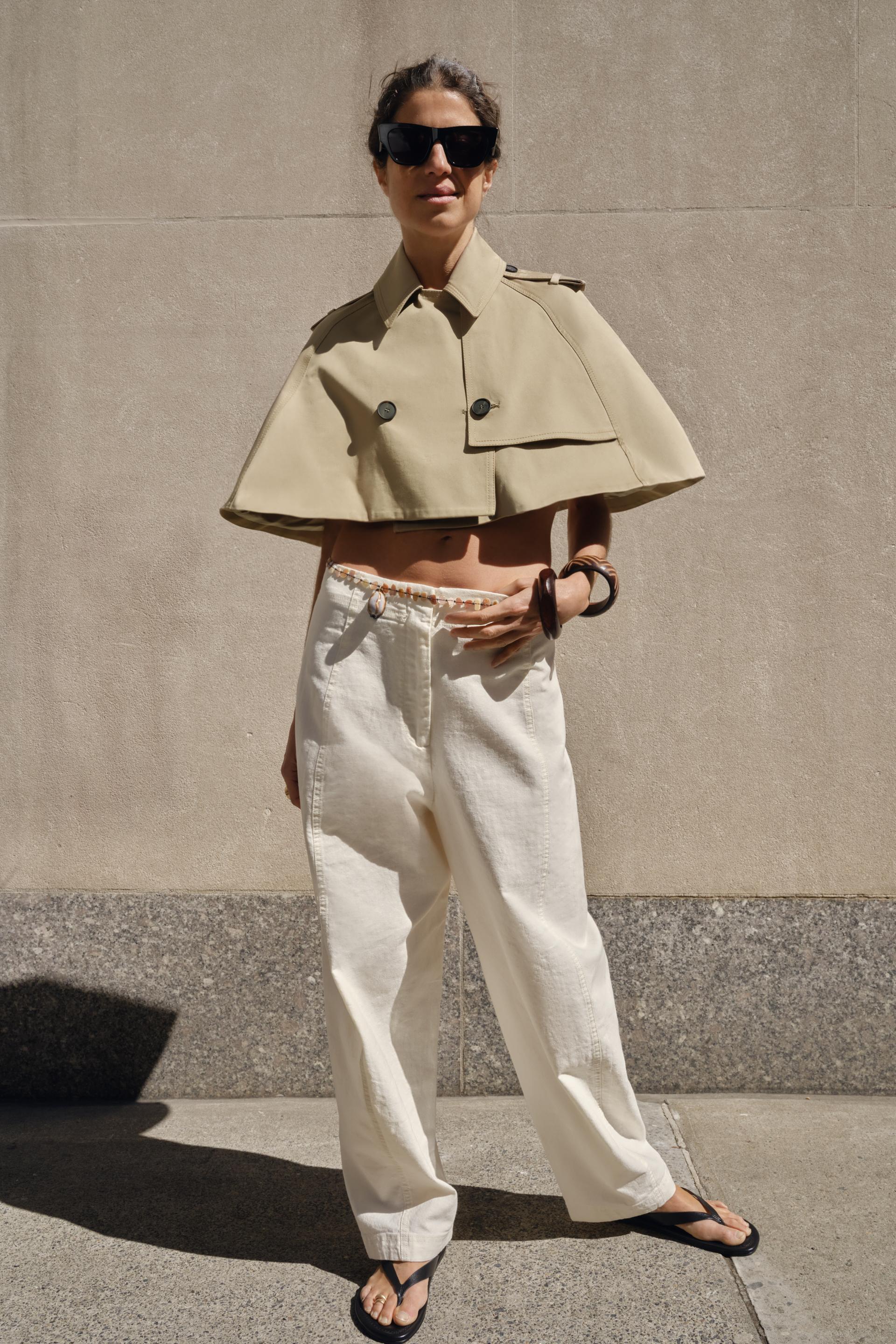 Zw Collection Limited Edition Cropped Trench Coat