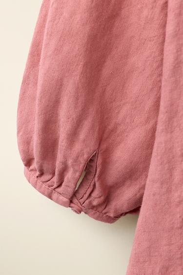100% LINEN DRESS CREATED BY CARAMEL LONDON X ZARA - Terracotta by Zara - Image 3