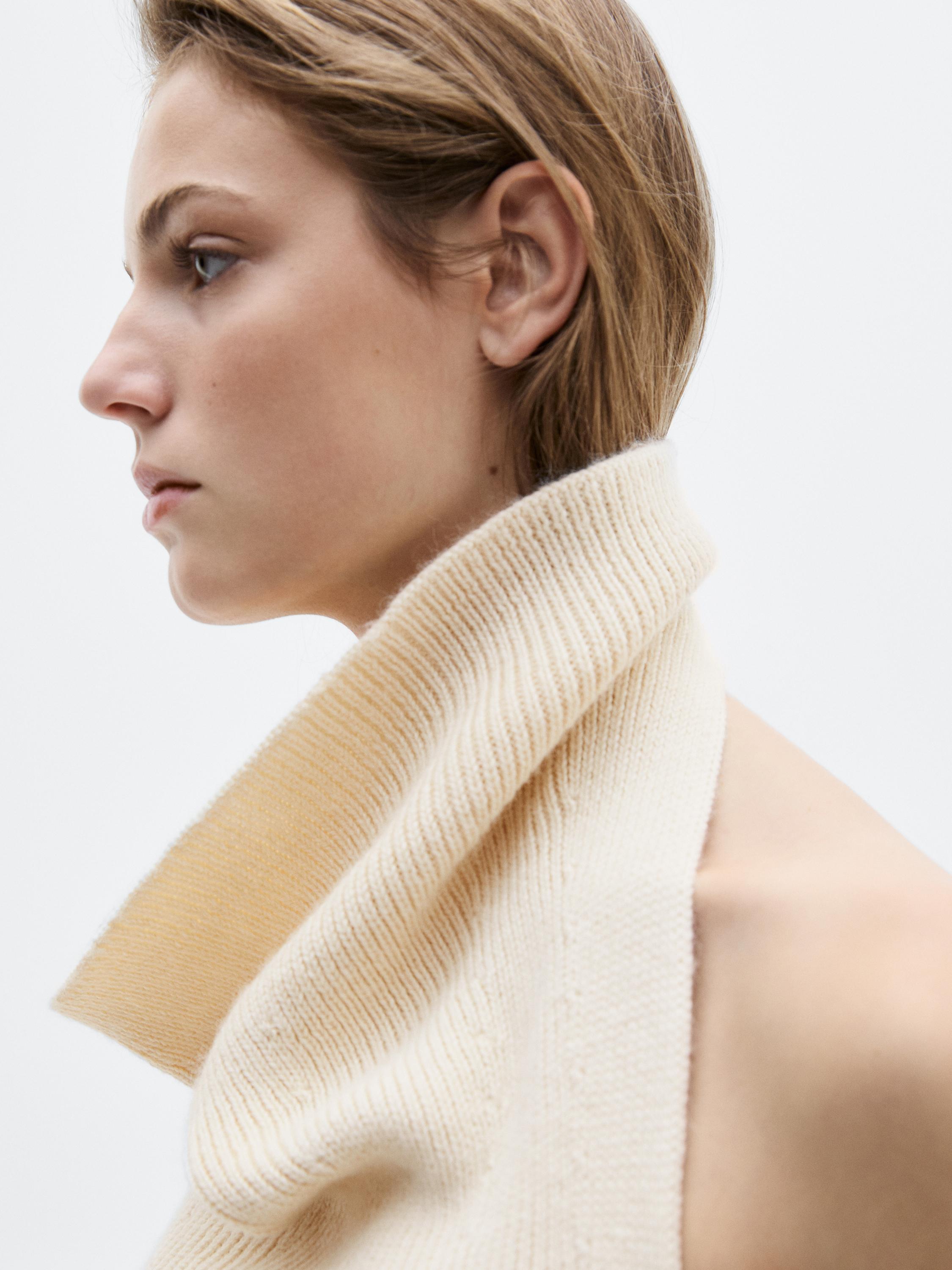 Knit alpaca and silk halter top - LIMITED