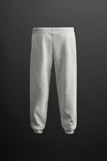 JOGGER TROUSERS - Grey marl by Zara