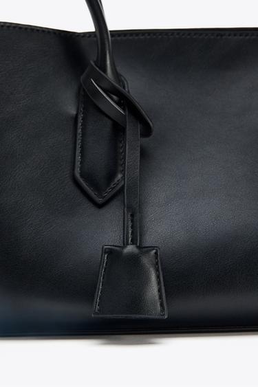 ELONGATED TOTE BAG - Black by Zara - Image 6
