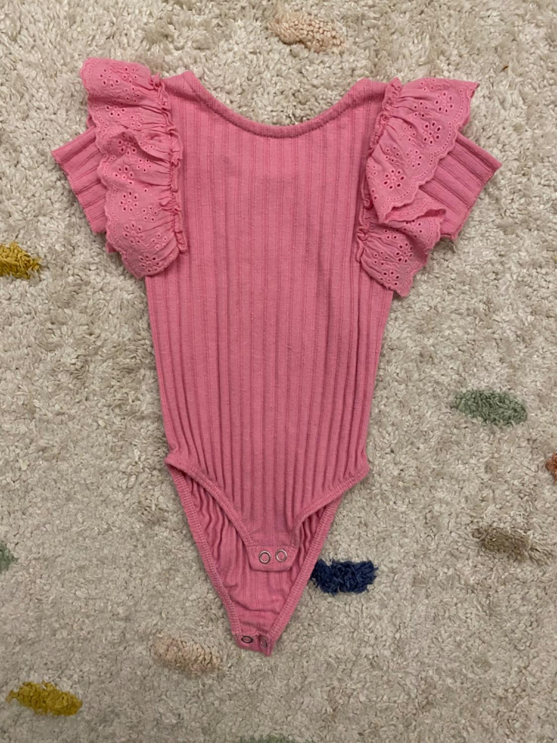 BODYSUIT TOP WITH SWISS EMBROIDERY